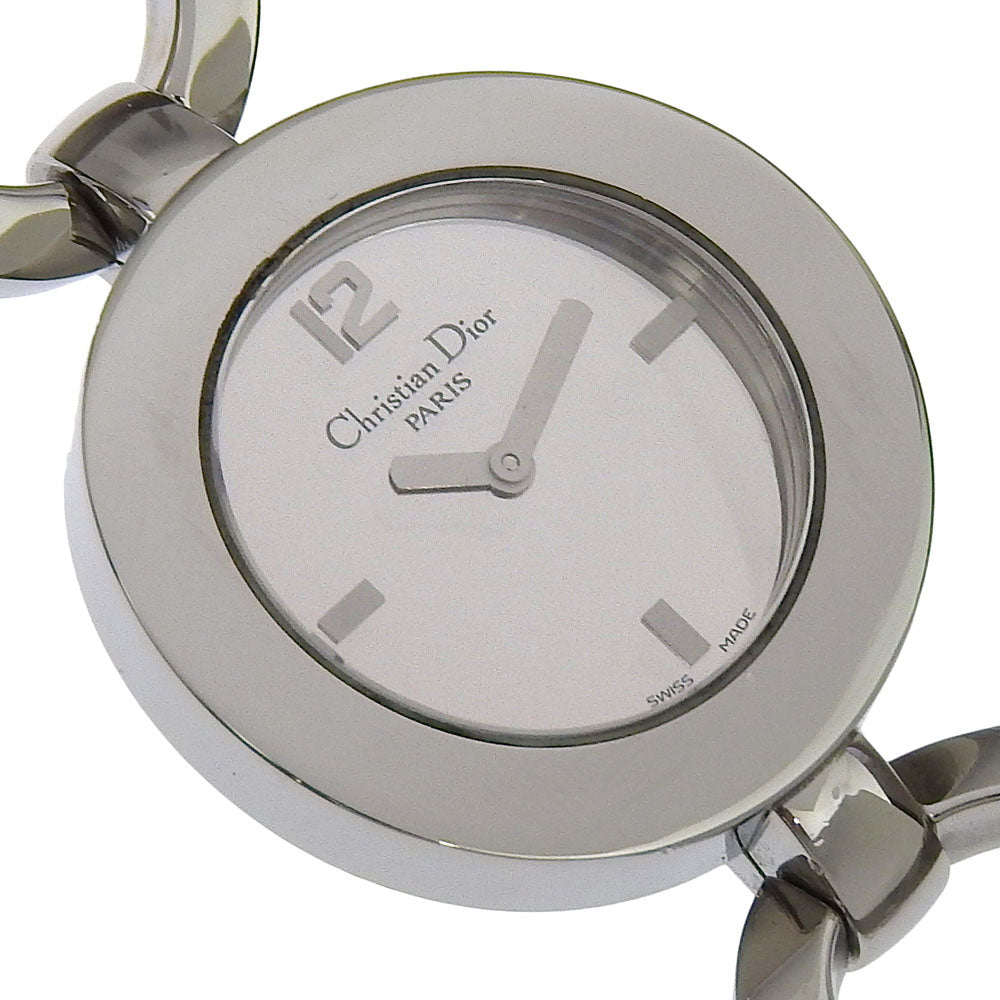 Dior Watches Quartz Cd022110 Stainless Steel Silver Maris Black Dial Women