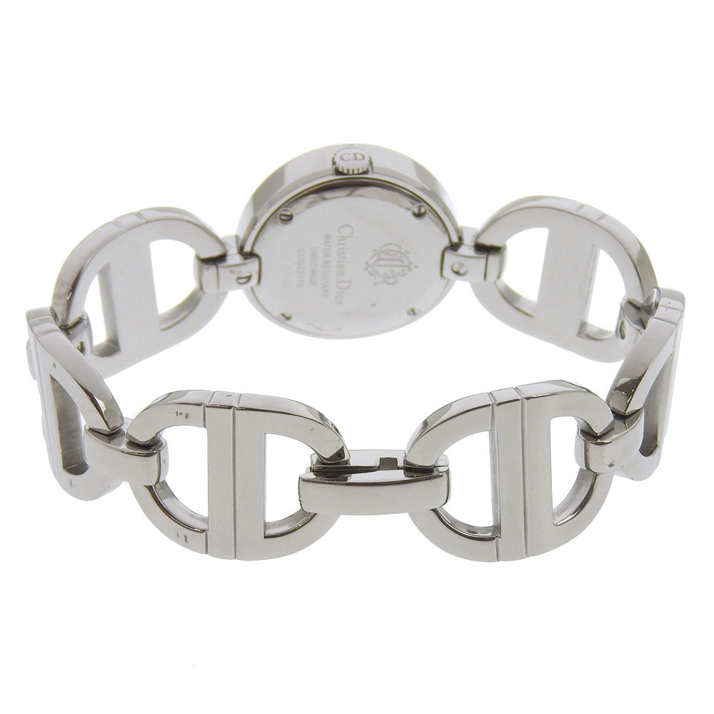 Dior Watches Quartz Cd022110 Stainless Steel Silver Maris Black Dial Women