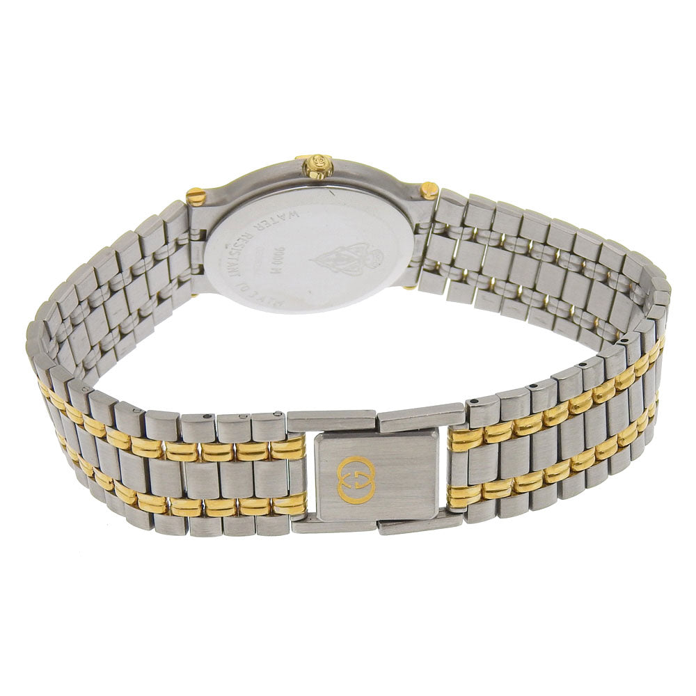 Gucci Watches Quartz 9000M Stainless Steel Silver Gold Dial Mens