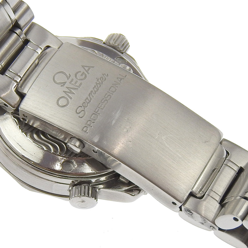 Omega Watches Quartz 2263.8 Stainless Steel Silver Professional 300 Seamaster Blue Dial Boys