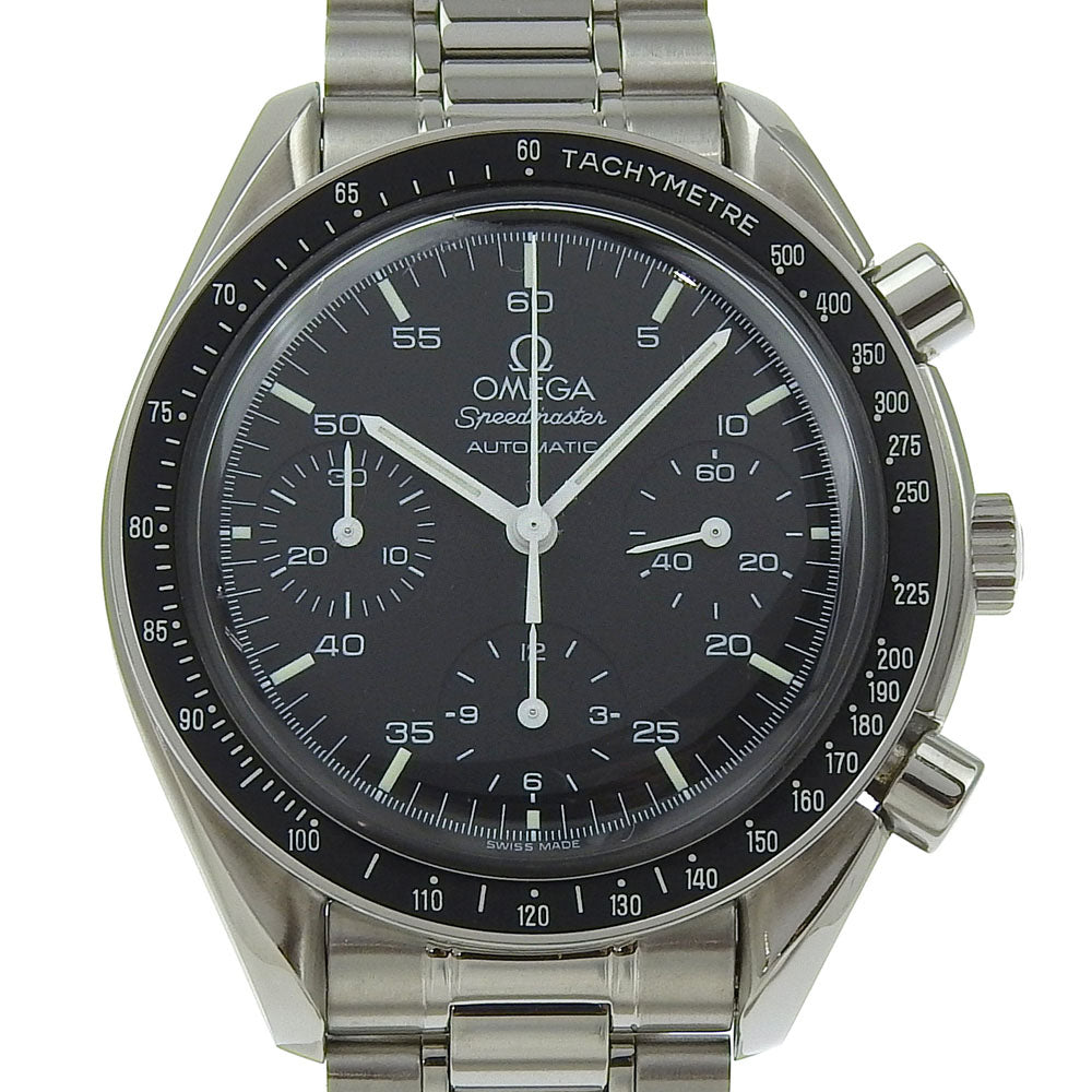 Omega Watches Mechanical Automatic 3510.50 Stainless Steel Silver Speedmaster Black Dial Mens