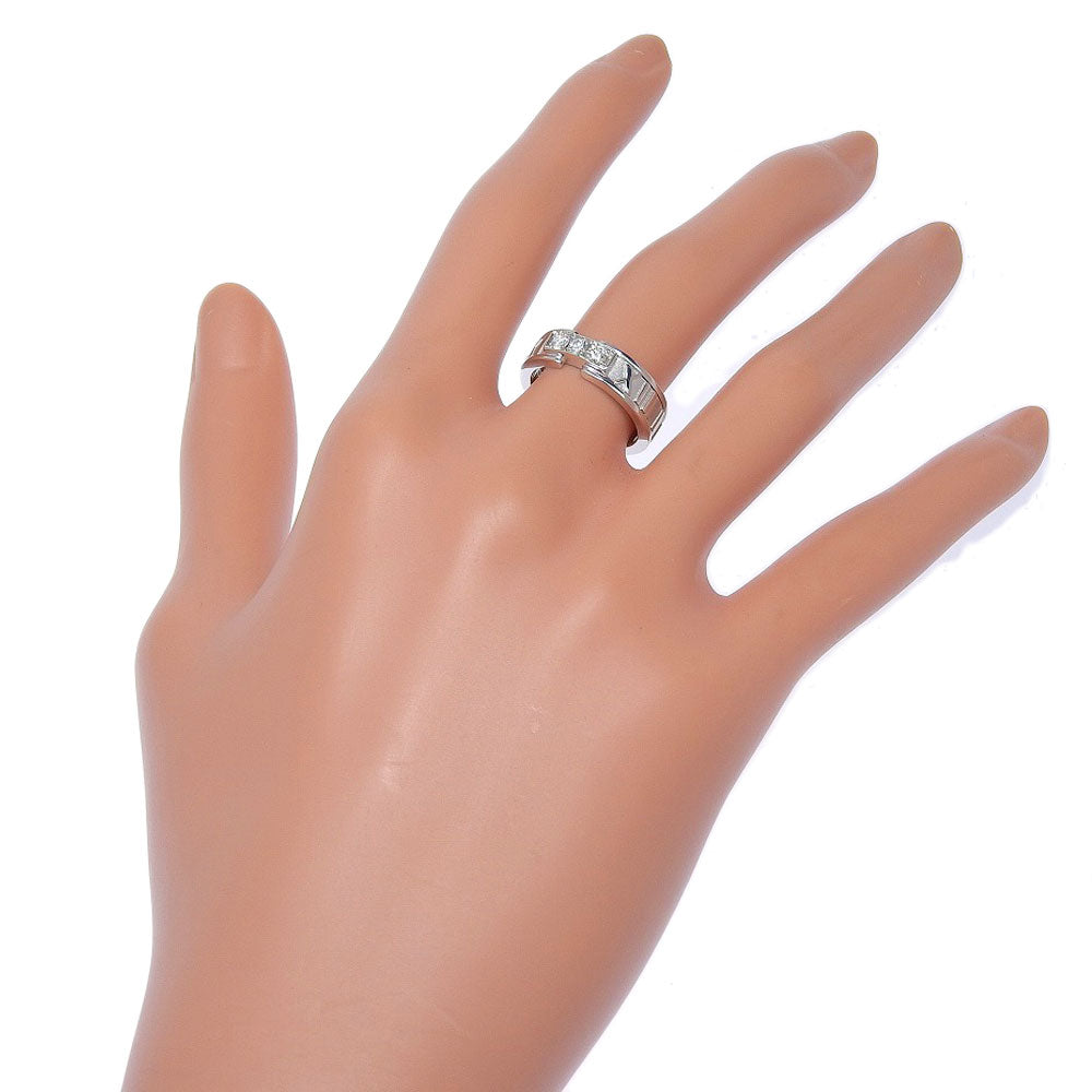 Tiffany&Co. Ring K18 White Gold, Diamond Silver 3P Diamond Atlas Women