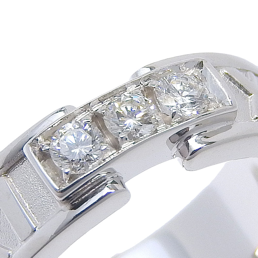Tiffany&Co. Ring K18 White Gold, Diamond Silver 3P Diamond Atlas Women