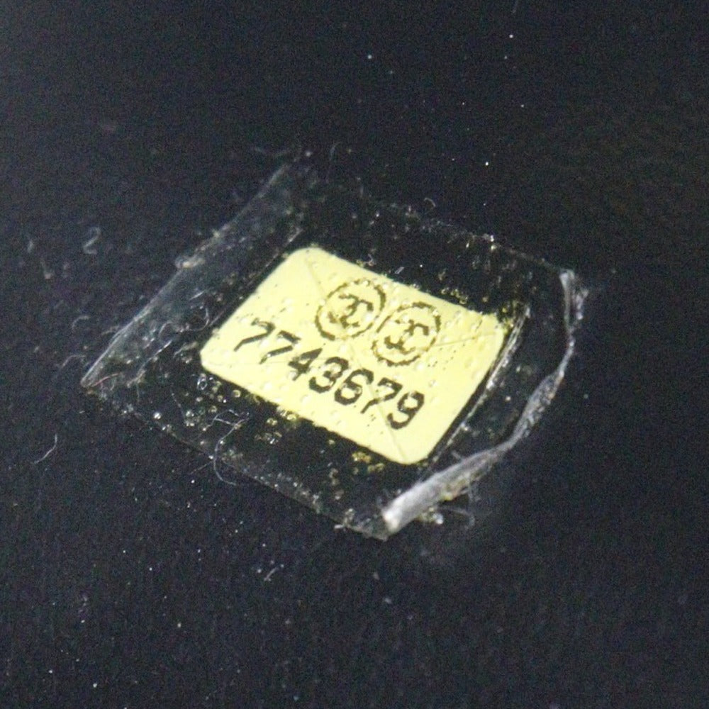 Chanel Pouch A01998 Caviar Skin Black Handbag Coco Mark Vanity Women