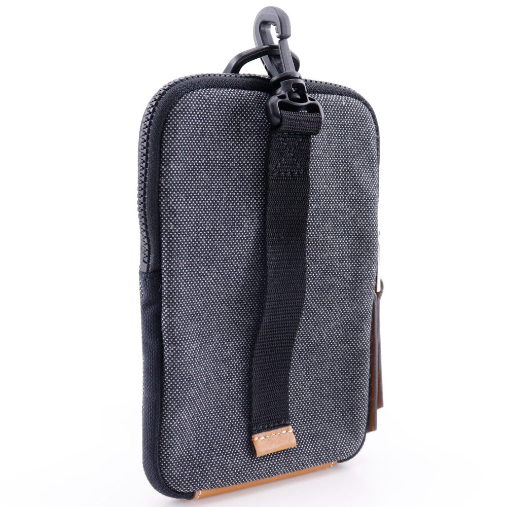 Loewe Pouch Canvas Gray/Yellow Phone Pouch Neck Pouch Loewe Nature Mens