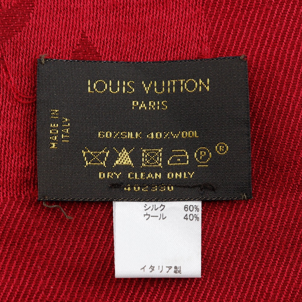 Louis Vuitton Stall M72237 Silk, Wool Red Large Format Stall Shoal Monogram Women