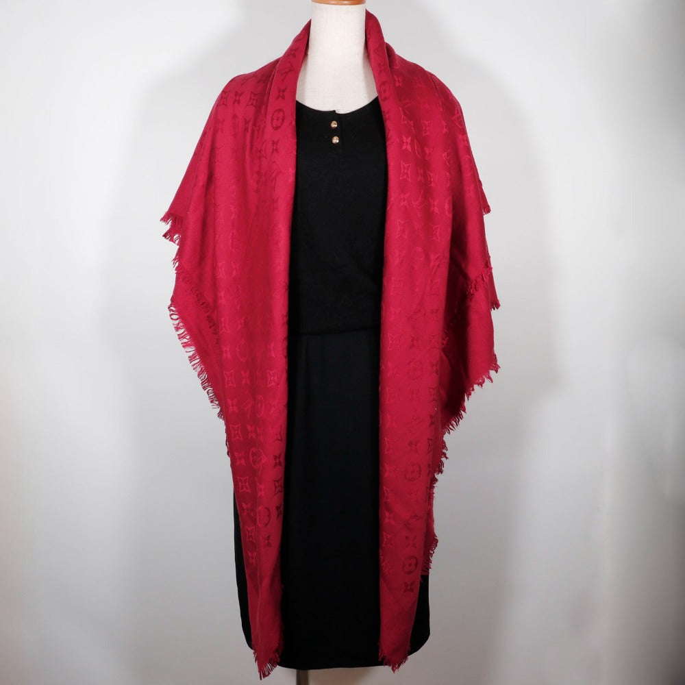 Louis Vuitton Stall M72237 Silk, Wool Red Large Format Stall Shoal Monogram Women
