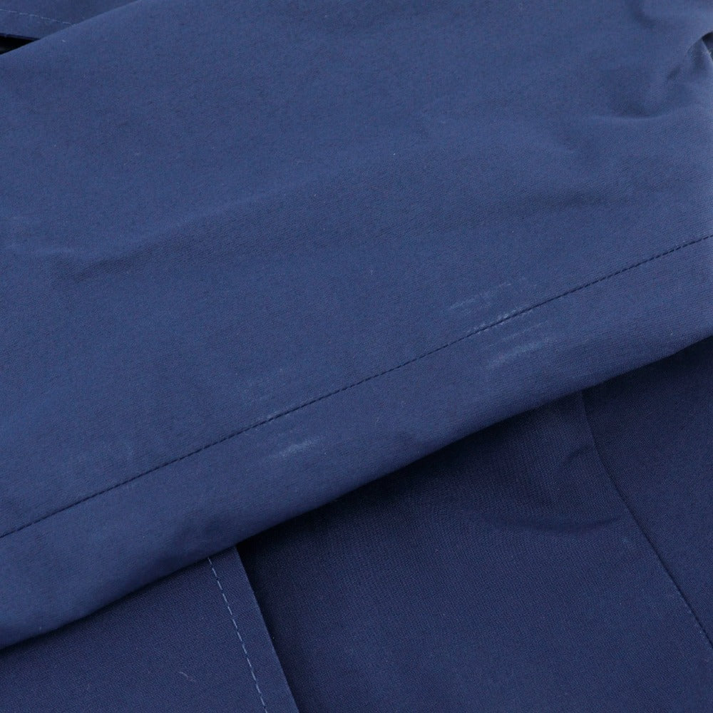 Prada Trench Coat 29Y278 Cotton, Polyester Navy Blue Women 38