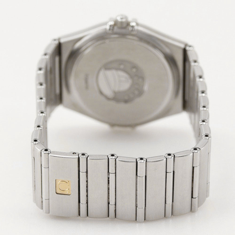 Omega Watches Quartz 1512.40 Stainless Steel Silver Constellation Navy Dial Mens