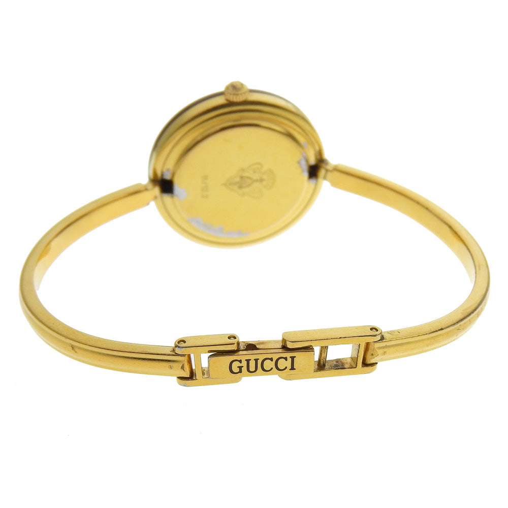 Gucci Watches Quartz 11/12.2 Plated Gold Gold Change Bezel White Dial Women