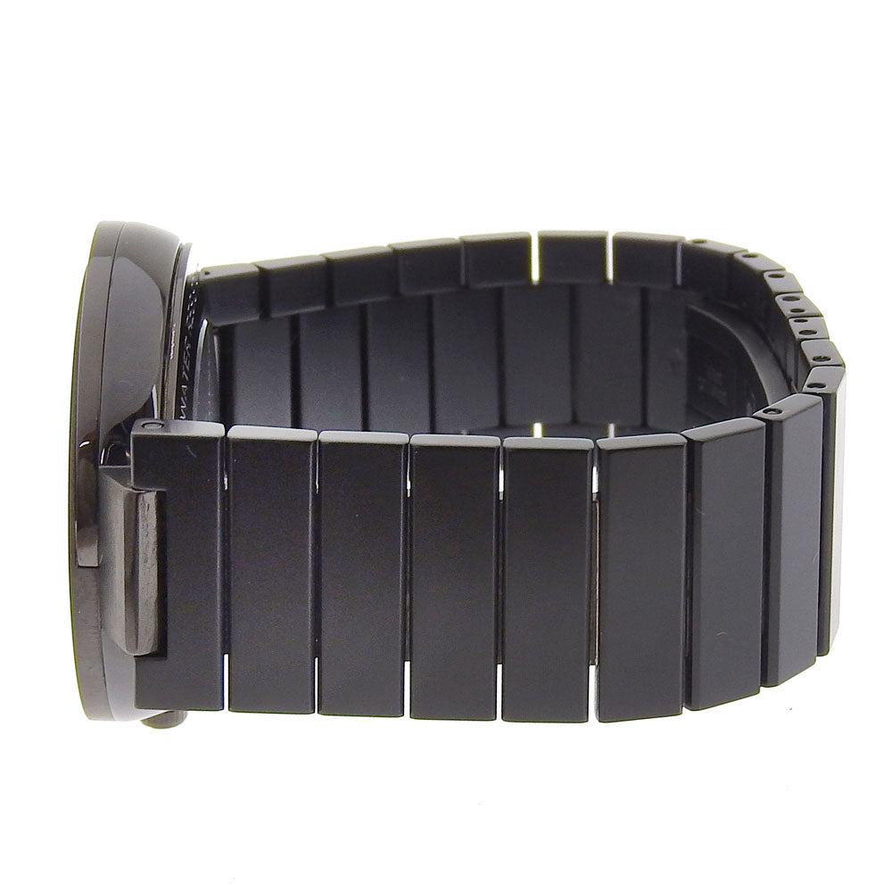 Gucci Watches Quartz 133.3 Stainless Steel Black Interlocking Gold Dial Boys