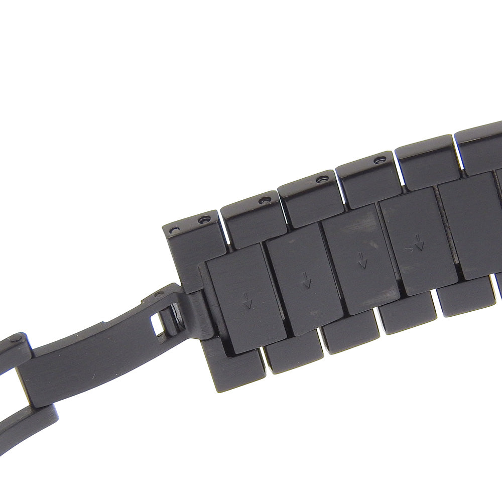 Gucci Watches Quartz 133.3 Stainless Steel Black Interlocking Gold Dial Boys