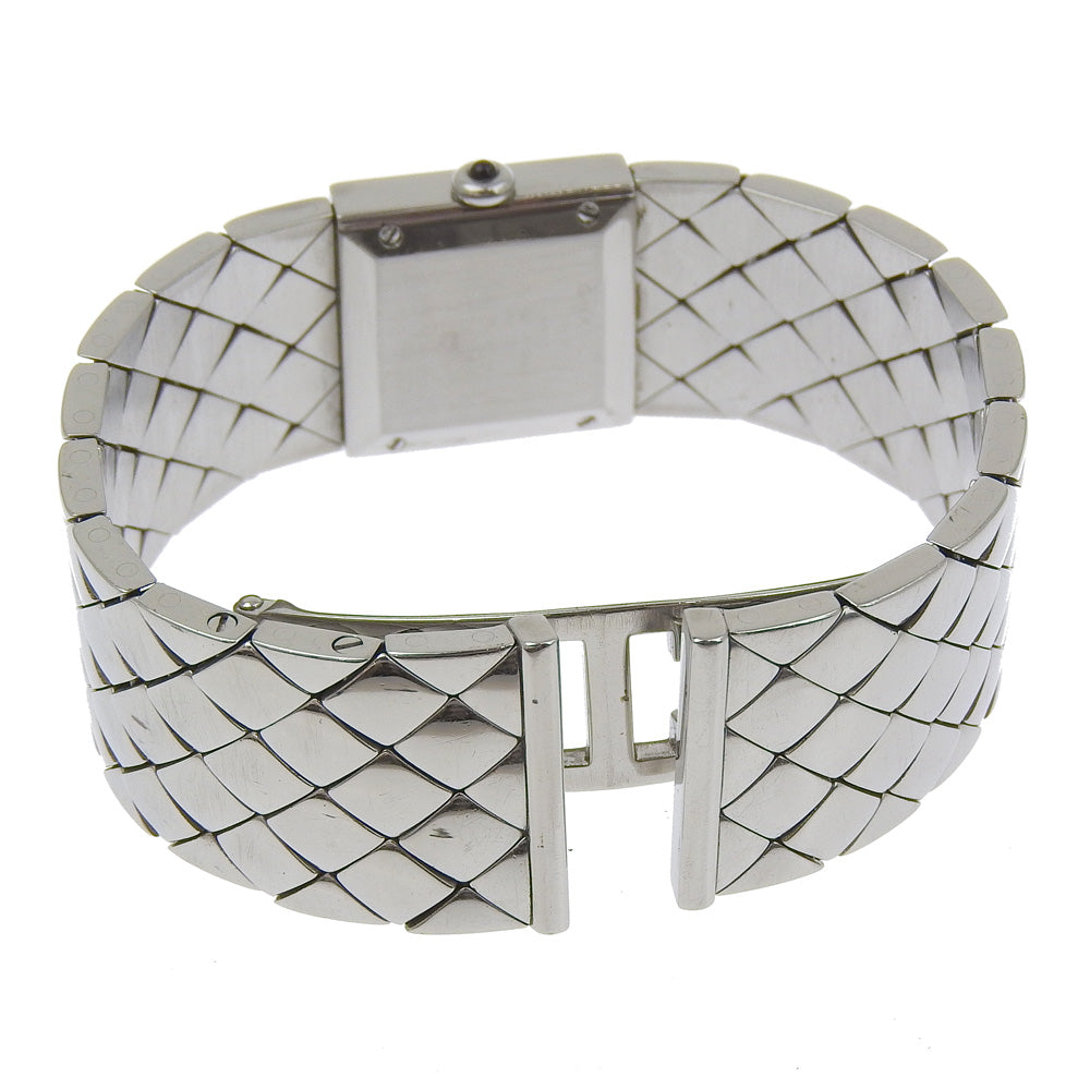 Chanel Watches Quartz H0489 Stainless Steel Silver Diamond Bezel Matrasse Black Dial Women