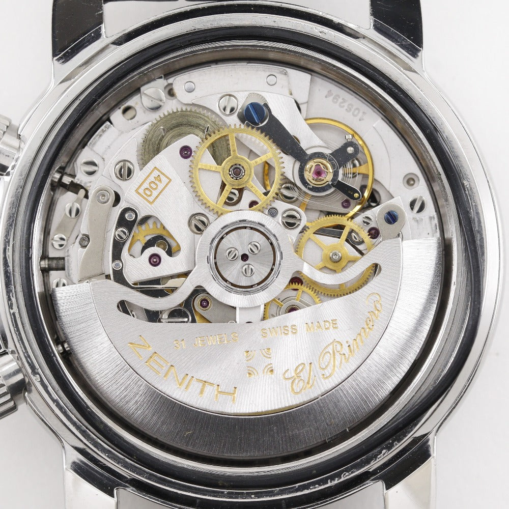 Zenith Watches Mechanical Automatic 02.0461.400 Stainless Steel , Embossed Leather Silver Cal.400
