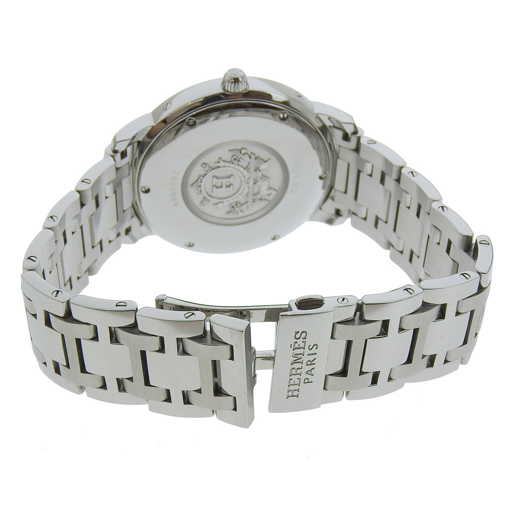 Hermes Watches Mechanical Automatic Cp2.810 Stainless Steel Silver Clipper Gray Dial Mens