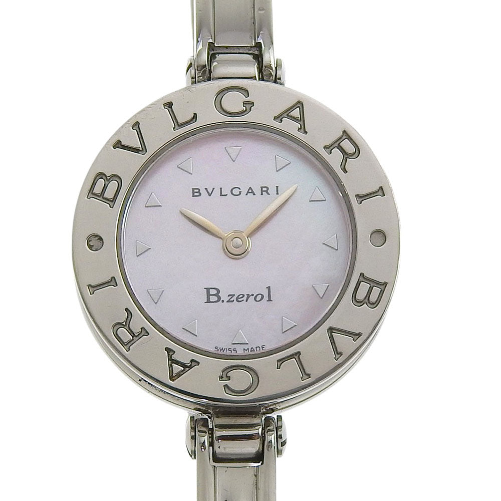 Bvlgari Watches Quartz Bz22S Stainless Steel Silver Be Zero One B-Zero1 Pink Shell Dial Women
