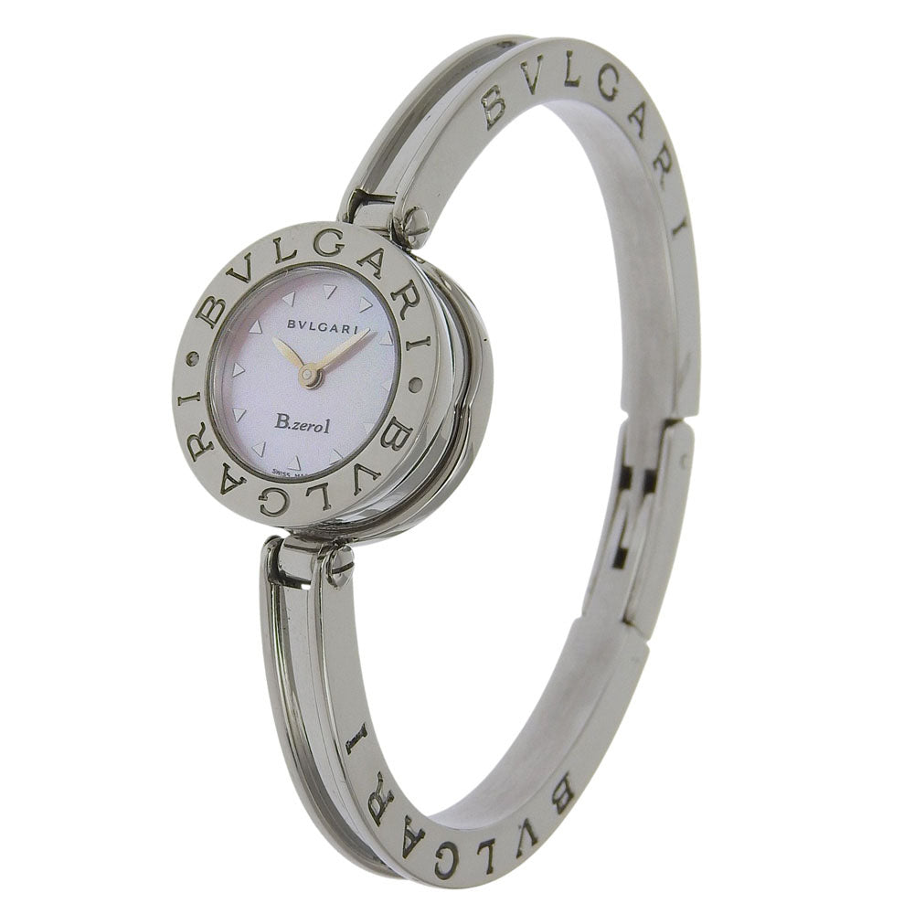 Bvlgari Watches Quartz Bz22S Stainless Steel Silver Be Zero One B-Zero1 Pink Shell Dial Women