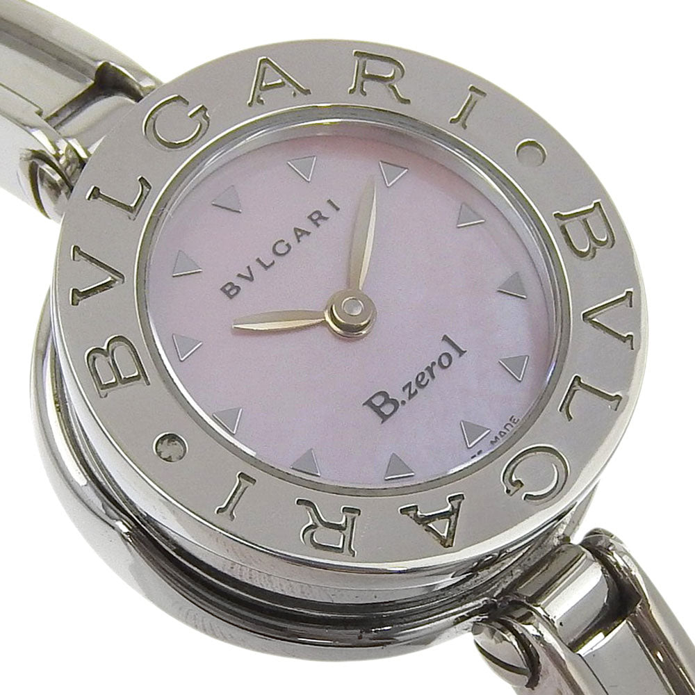 Bvlgari Watches Quartz Bz22S Stainless Steel Silver Be Zero One B-Zero1 Pink Shell Dial Women