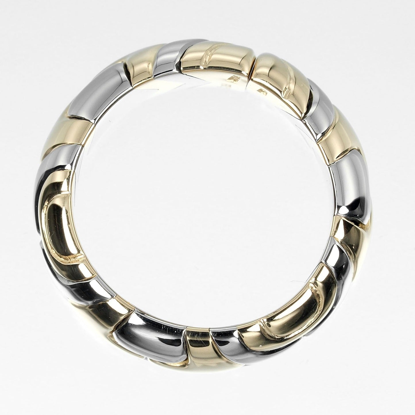 Bvlgari Ring K18 Yellow Gold, Stainless Steel Silver Al Beare Women