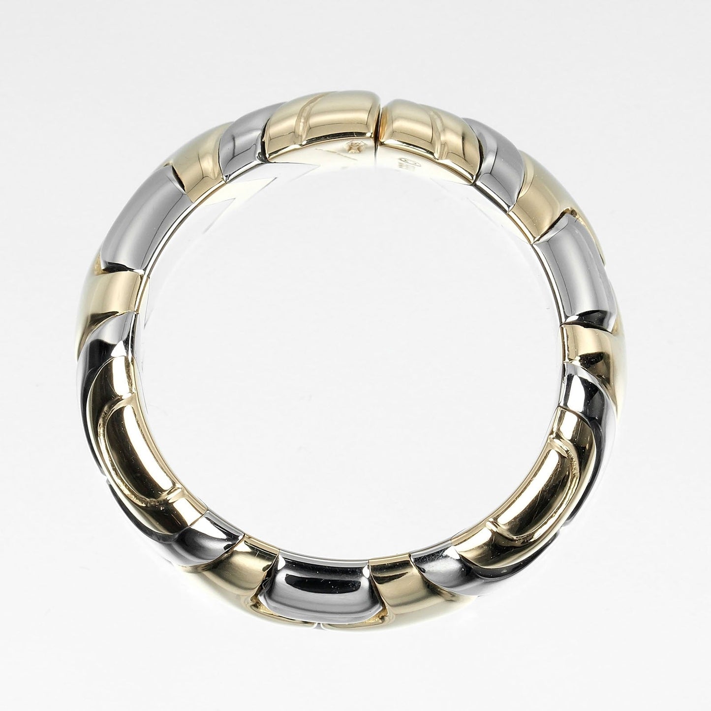 Bvlgari Ring K18 Yellow Gold, Stainless Steel Silver Al Beare Women