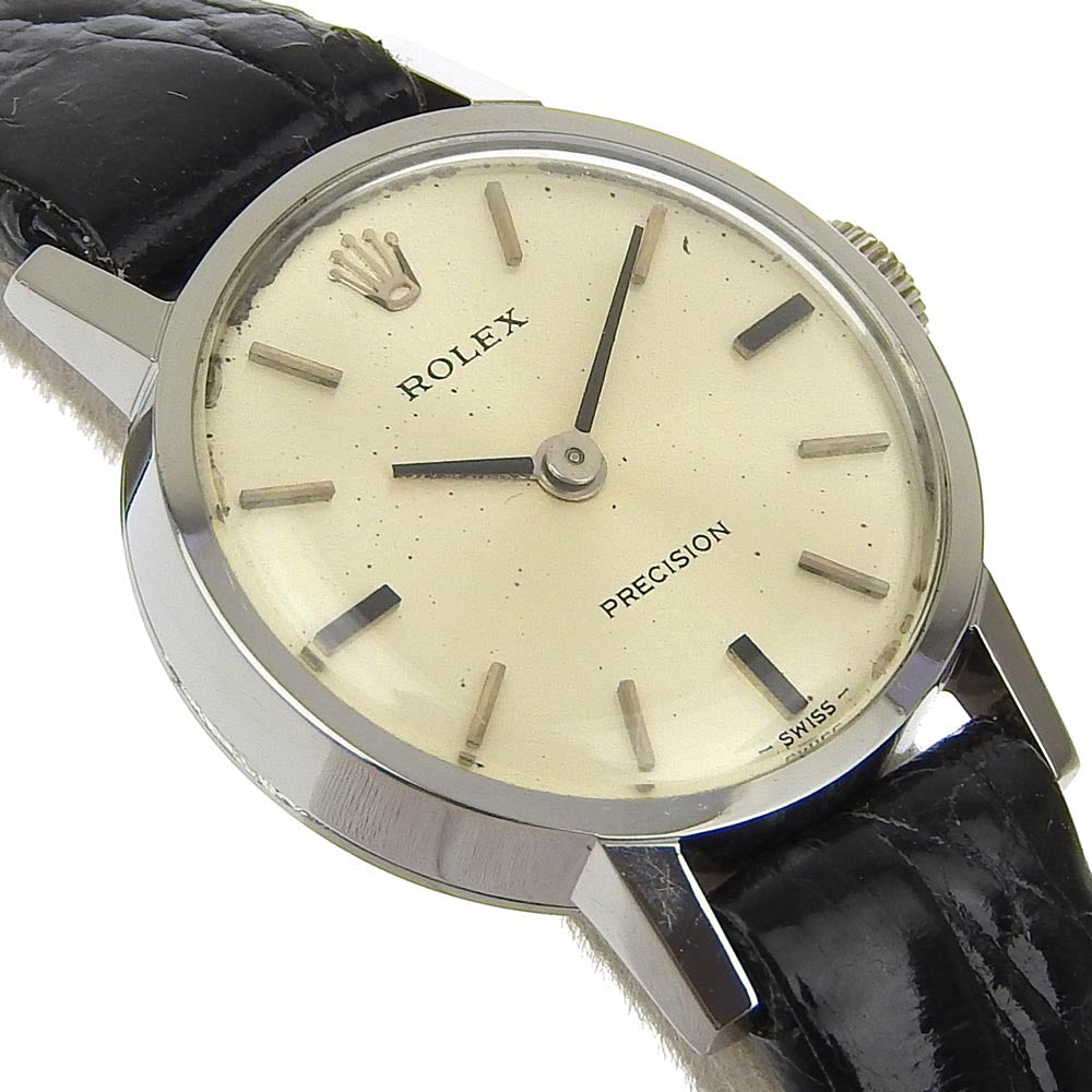 Rolex Watches Hand Winding 2649 Stainless Steel , Leather Silver Cal.1400 No. 2 Precision Silver