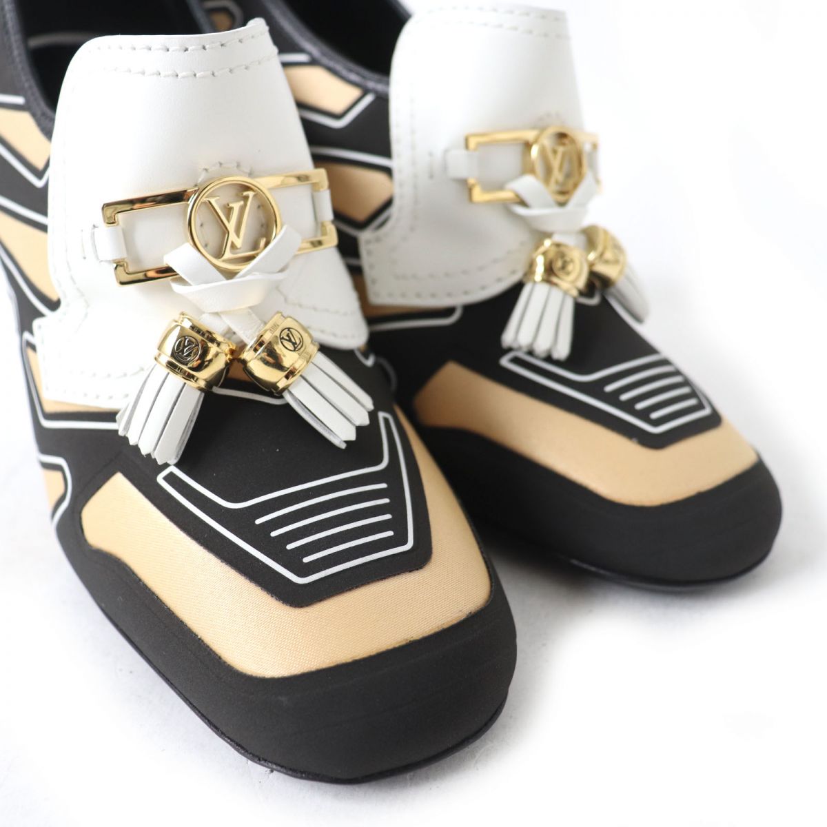 Louis Vuitton Booties Ma0210 Leather Multicolor Women 36