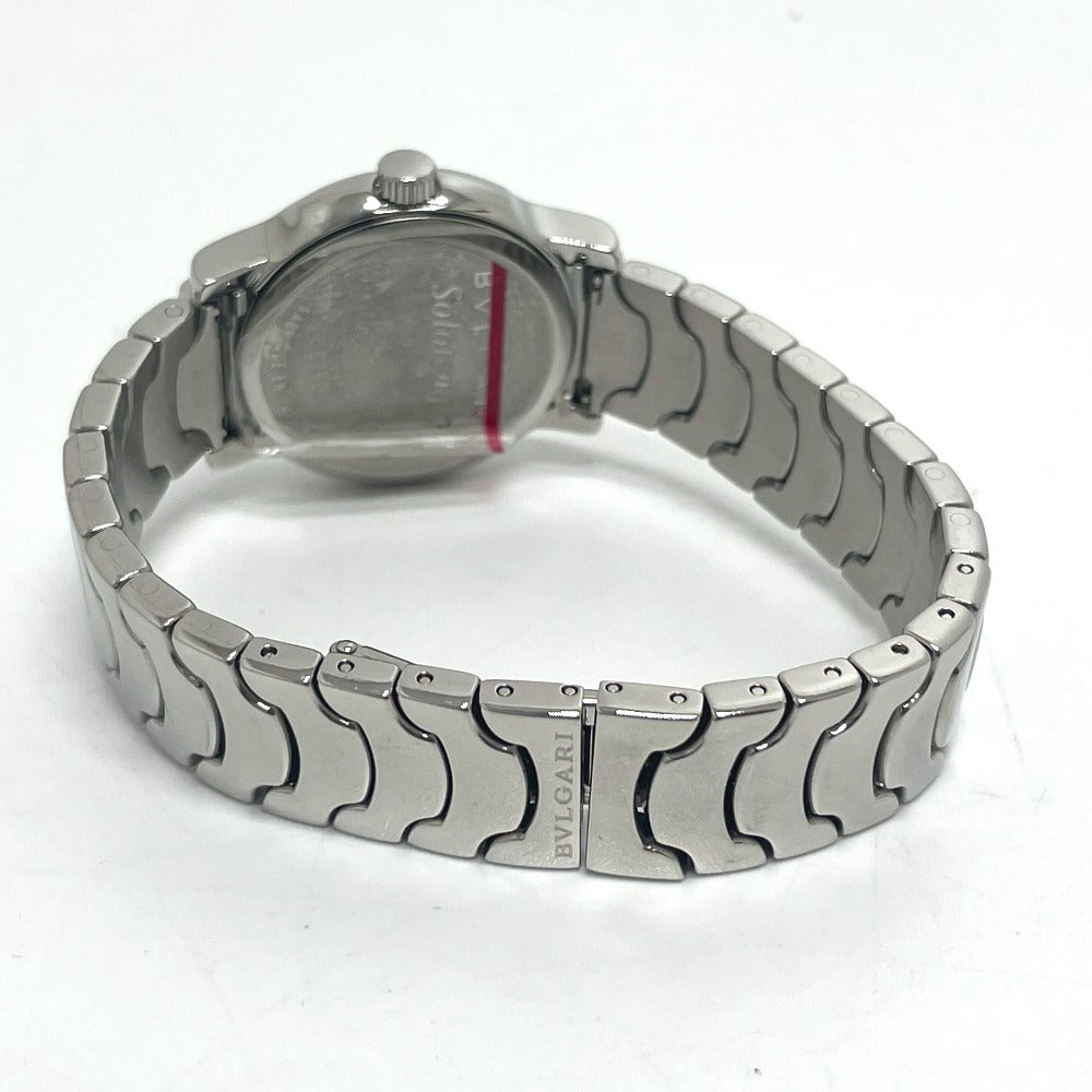 Bvlgari Watches Quartz St29S Stainless Steel Silver Solo Tempo Black Dial Women