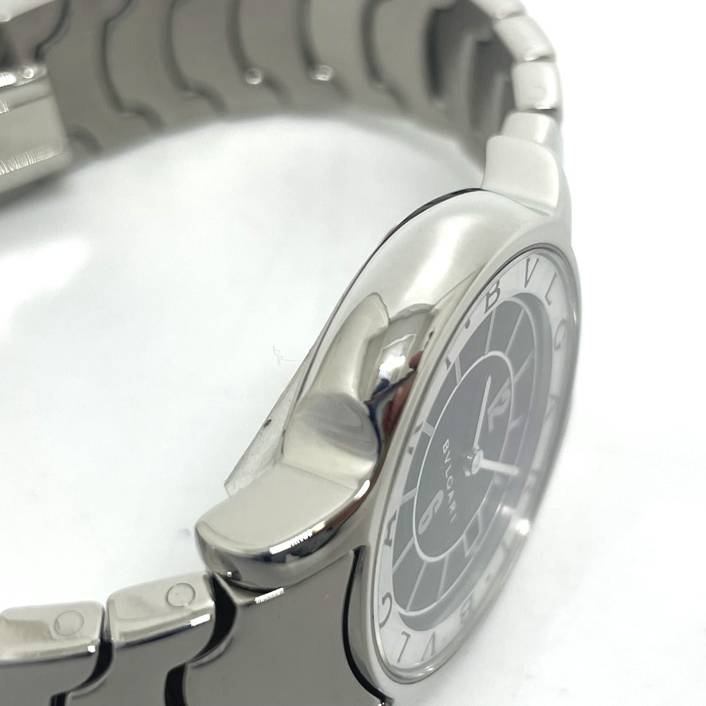 Bvlgari Watches Quartz St29S Stainless Steel Silver Solo Tempo Black Dial Women