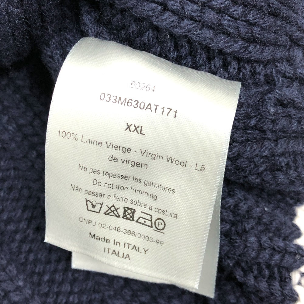 Dior Sweater 033M630At171 Wool Navy X White Logo Sean Stussy Mens Xxl