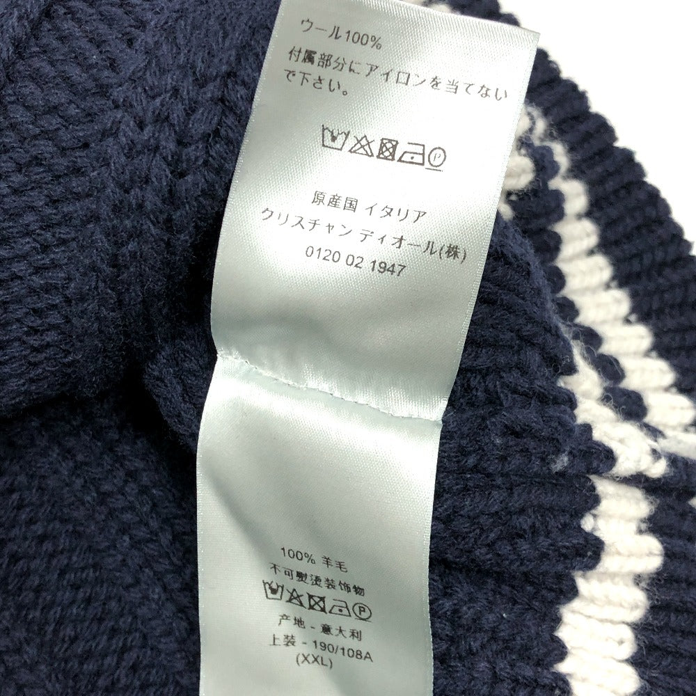 Dior Sweater 033M630At171 Wool Navy X White Logo Sean Stussy Mens Xxl