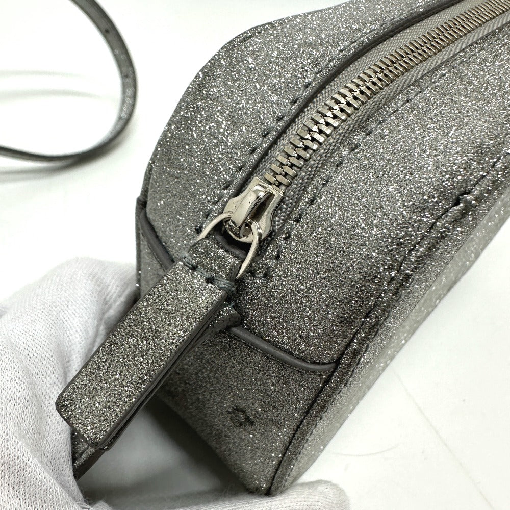 Balenciaga Shoulder Bag 552372 Leather Silver Logo Everyday Camera Bag Women
