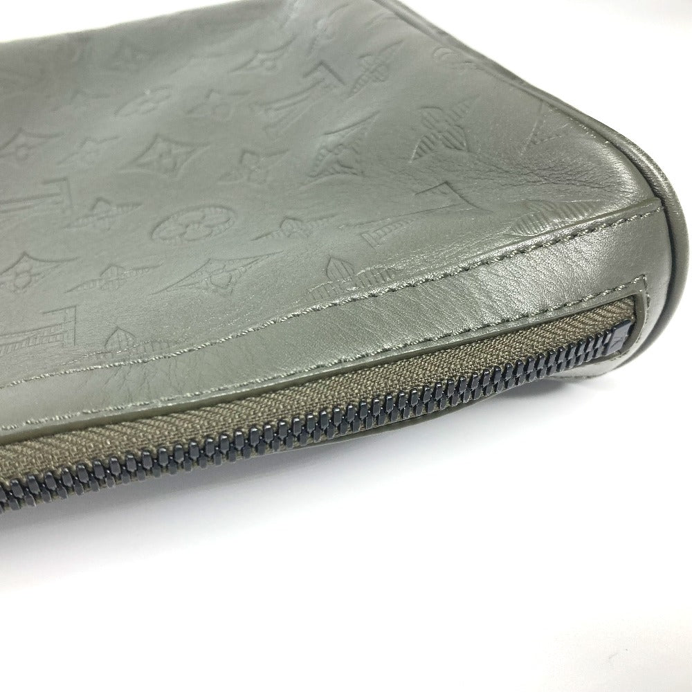 Louis Vuitton Shoulder Bag M44634 Monogram Shadow Leather Khaki Monogram Shadow Chalk Sling Bag Mens