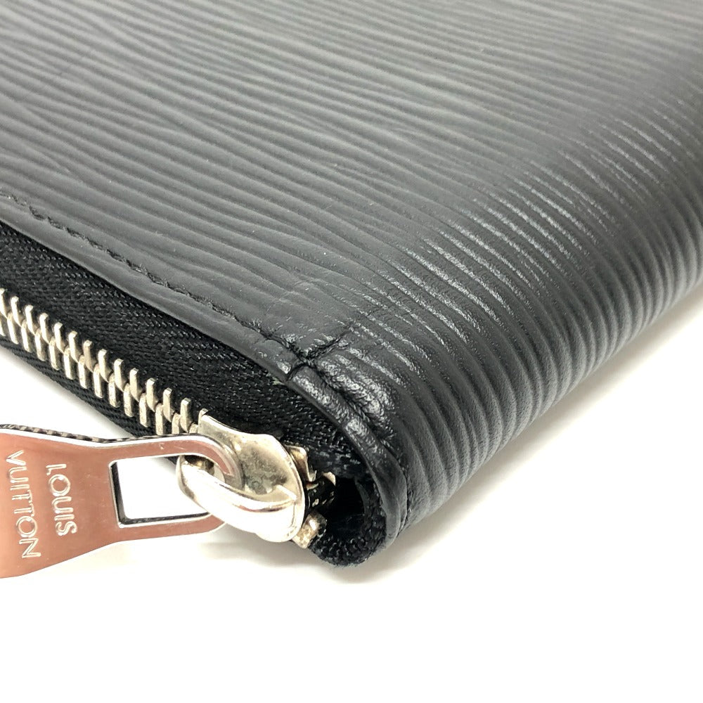 Louis Vuitton Long Wallet Purse M60965 Epi Leather Black Epi Zippy Wallet Vertical Mens