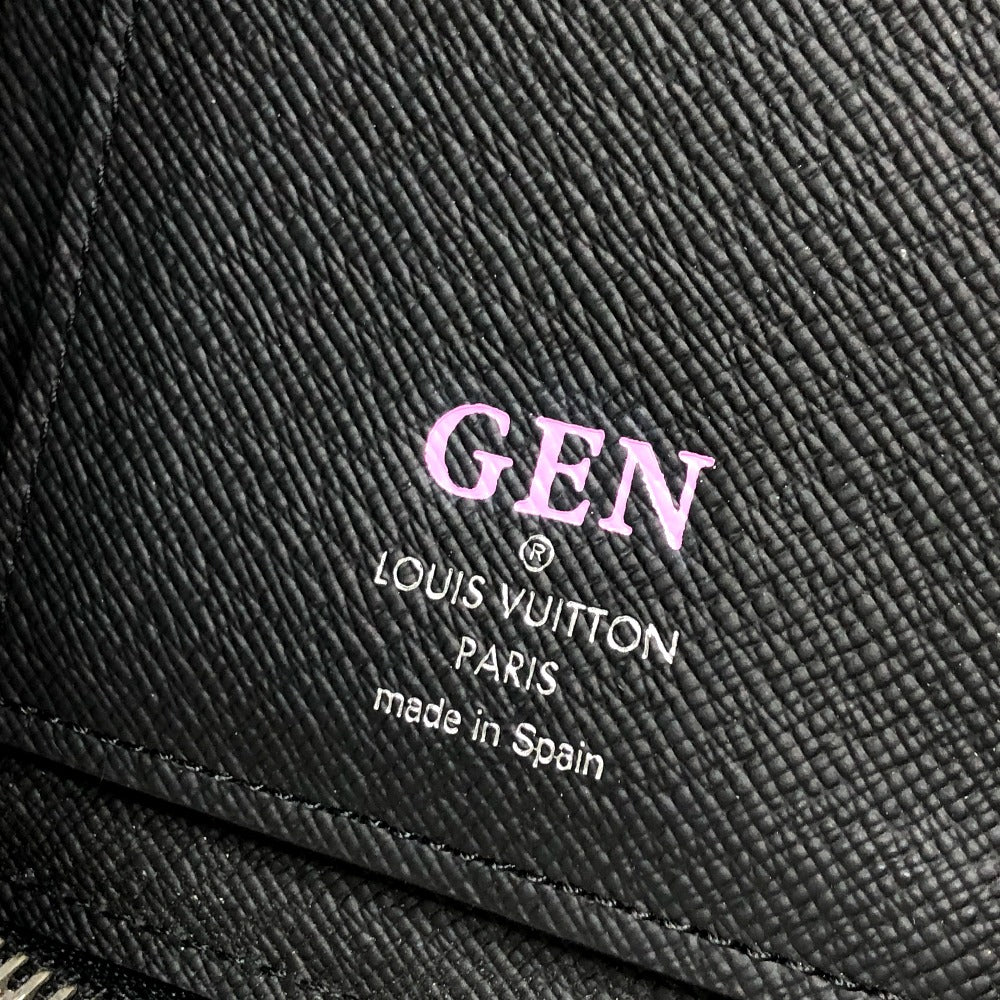 Louis Vuitton Long Wallet Purse M60965 Epi Leather Black Epi Zippy Wallet Vertical Mens