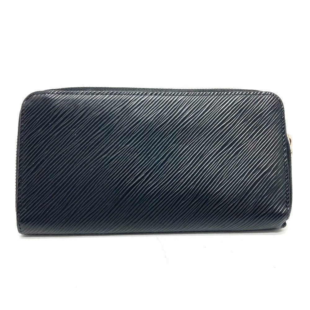 Louis Vuitton Long Wallet Purse M64838 Epi Leather Black Epi Zippy Wallet Women