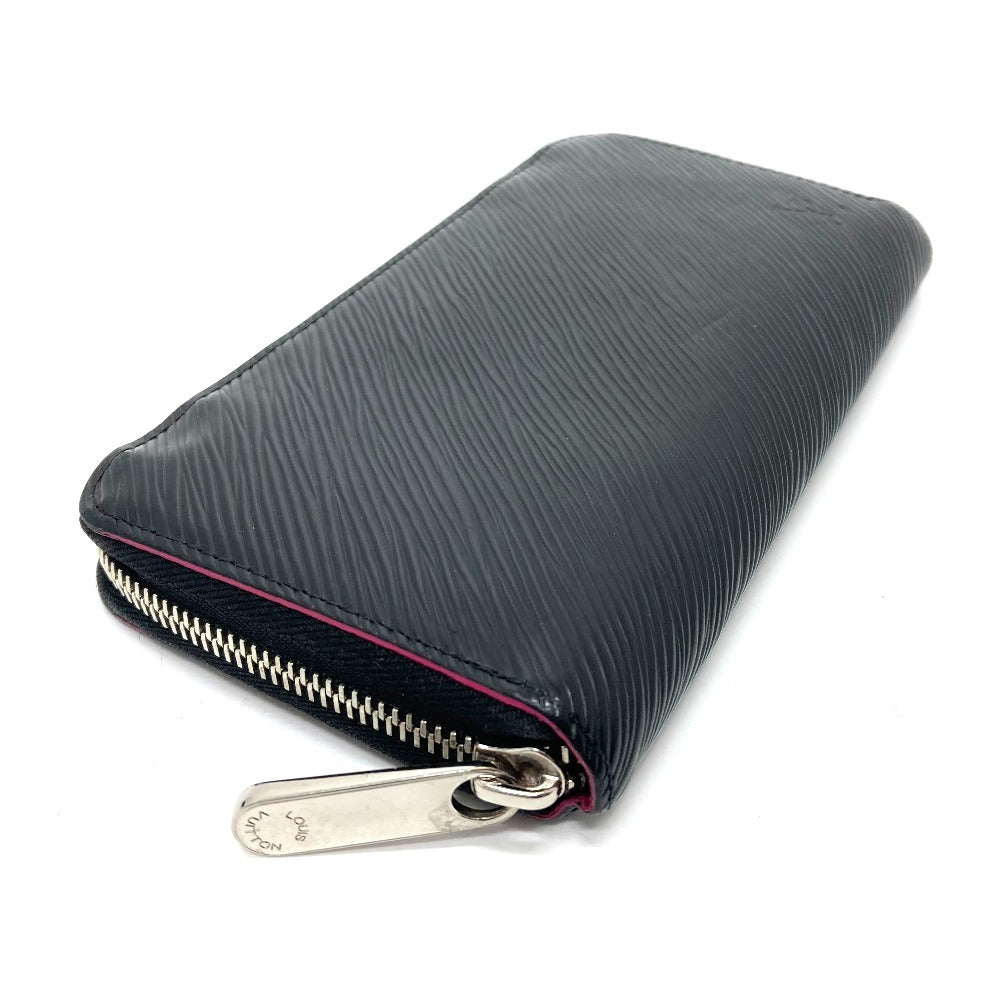 Louis Vuitton Long Wallet Purse M64838 Epi Leather Black Epi Zippy Wallet Women