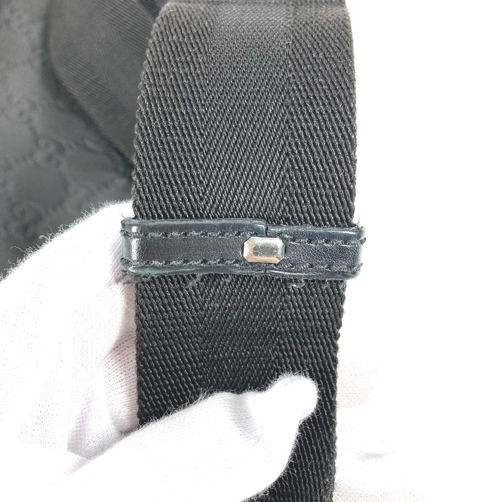 Gucci Shoulder Bag 161822 Leather, Nylon Black Guccisima Gg Mens
