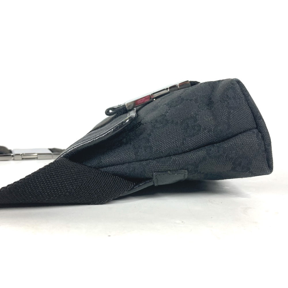 Gucci Sling Bag 131236 Gg Canvas / Leather Black Cross Gg Unisex(Unisex)