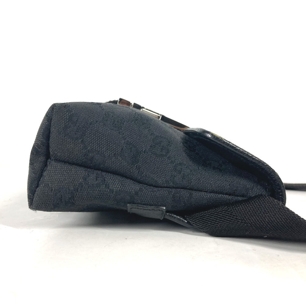 Gucci Sling Bag 131236 Gg Canvas / Leather Black Cross Gg Unisex(Unisex)