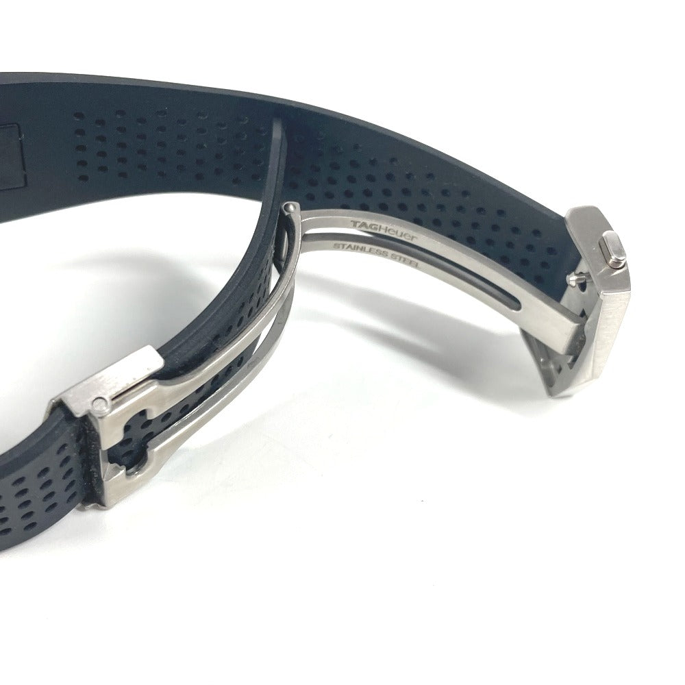Tag Heuer Watches Quartz Sbg8A10 Stainless Steel, Rubber Black Smart Watch Connected Black Dial Mens