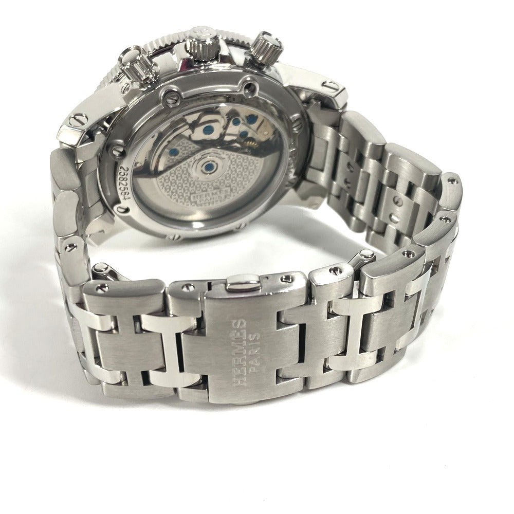 Hermes Watches Mechanical Automatic Cp2.910 Stainless Steel Black Clipper Diver Chronograph Date