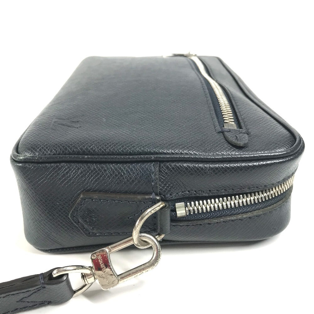 Louis Vuitton Business Bag M33423 Taiga Leather Navy Taiga Pochette Kasai