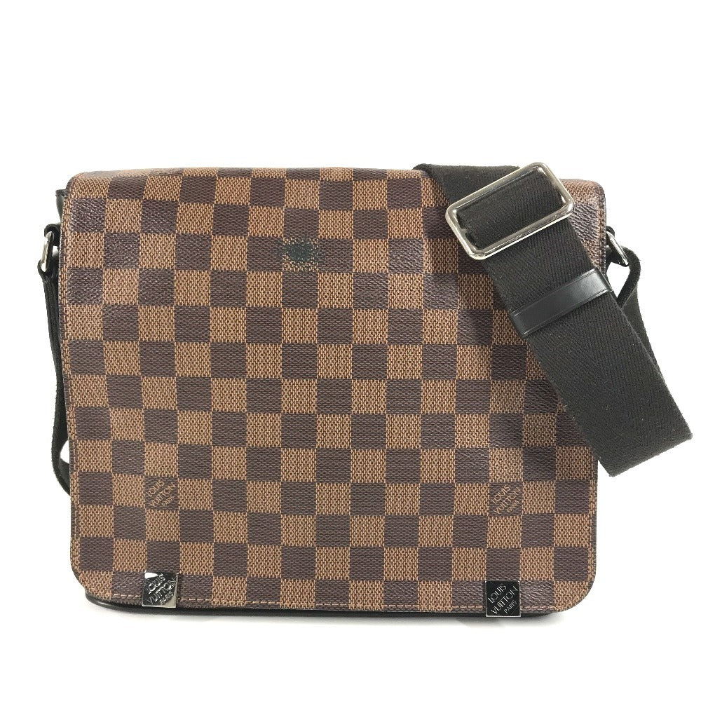 Louis Vuitton Shoulder Bag N41031 Damier Canvas Brown Damier District Nm Pm