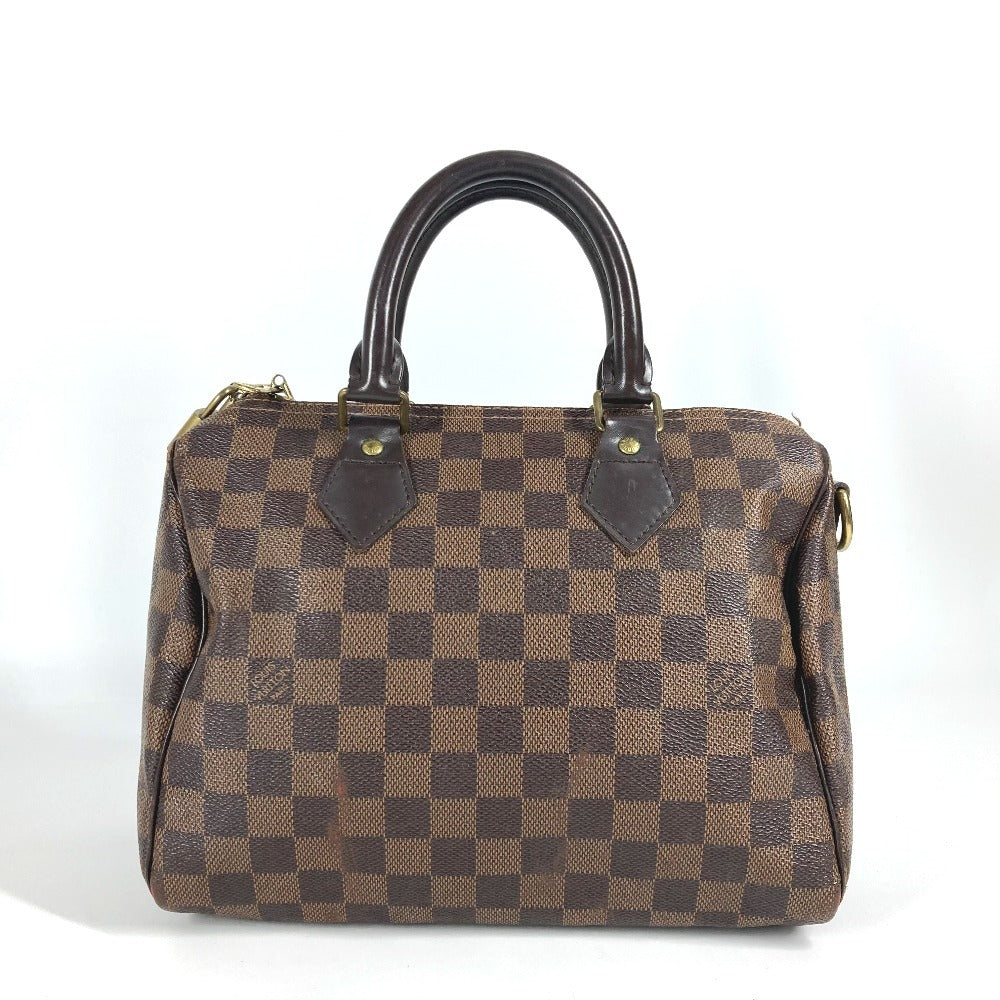 Louis Vuitton Handbag N41368 Damier Canvas Brown Damier Speedy Bandouliere 25