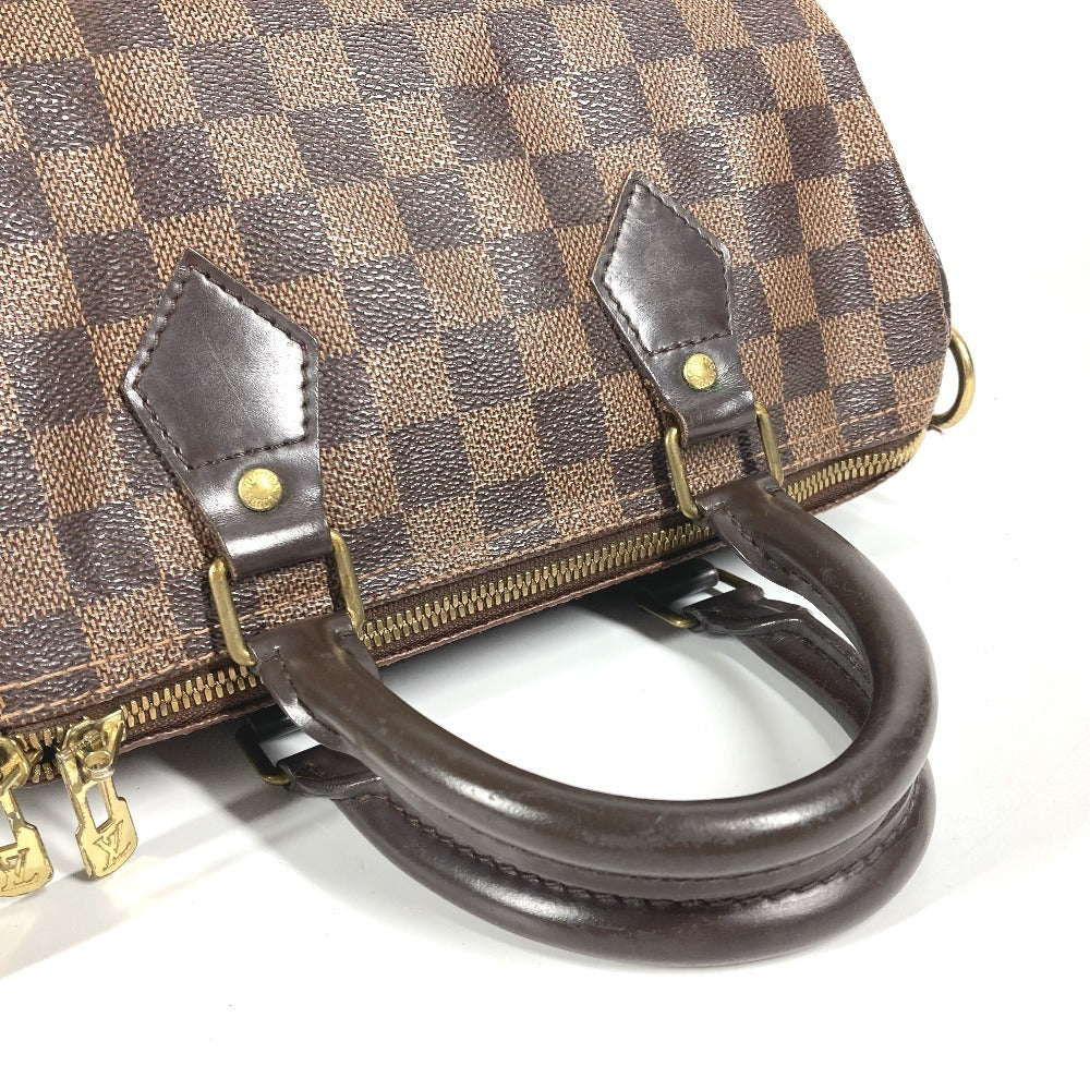Louis Vuitton Handbag N41368 Damier Canvas Brown Damier Speedy Bandouliere 25