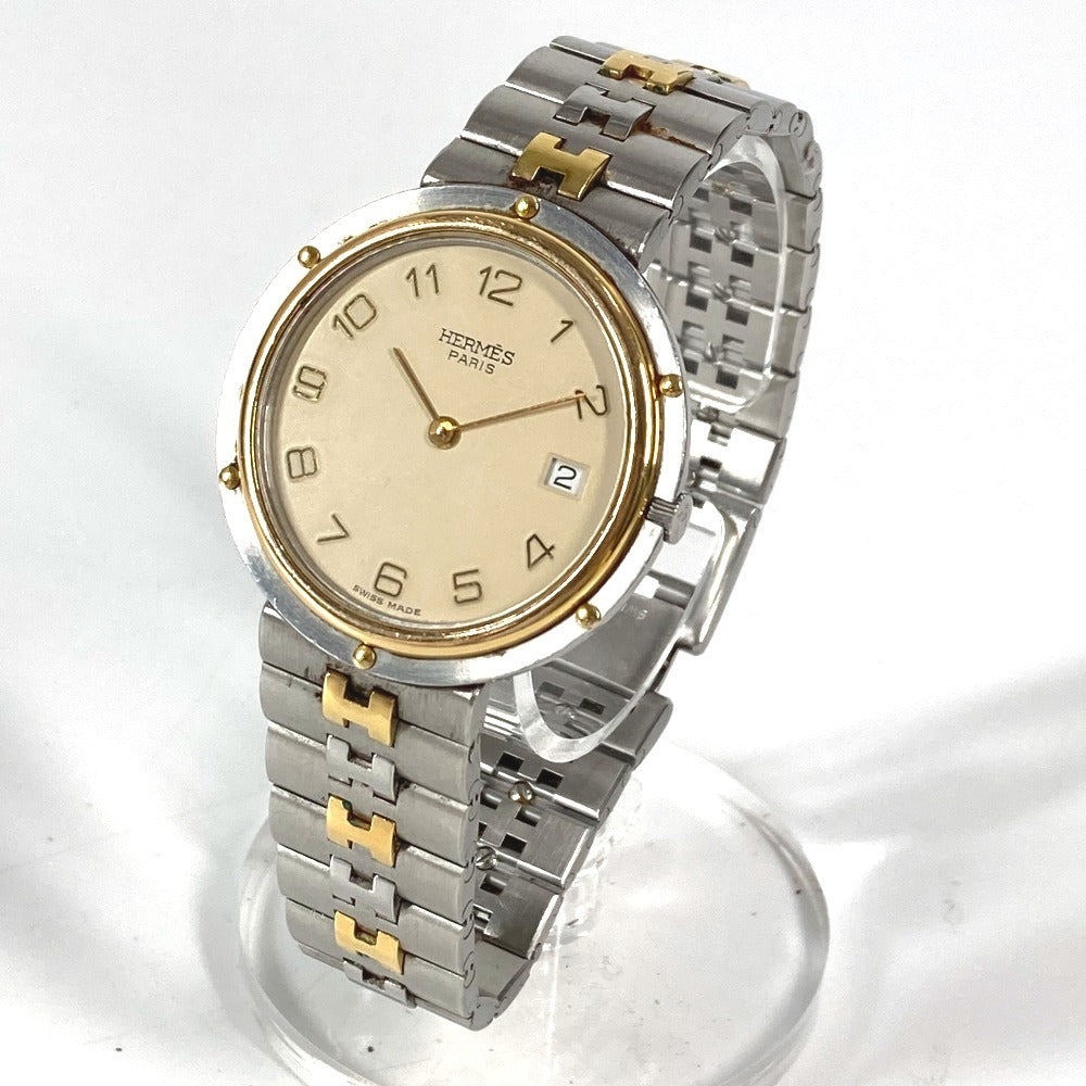 Hermes Watches Quartz Stainless Steel Silver Olympia Beige Dial