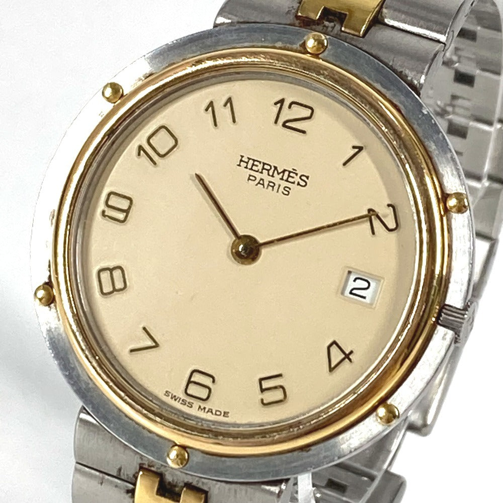 Hermes Watches Quartz Stainless Steel Silver Olympia Beige Dial