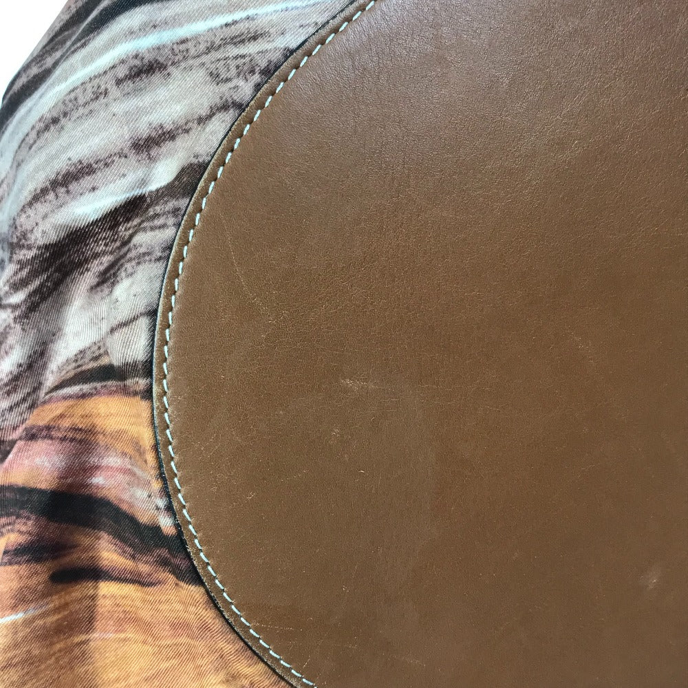 Celine Shoulder Bag Silk / Leather Pink Scarf Bag