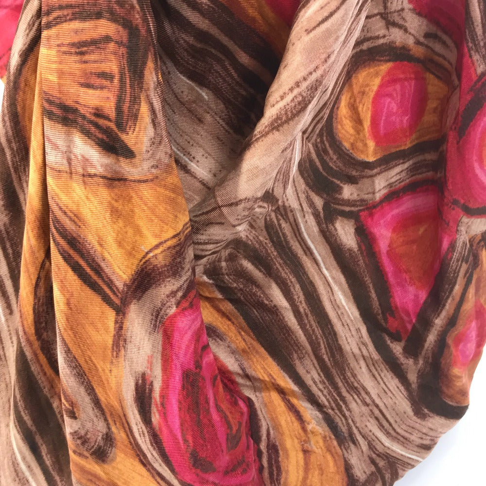 Celine Shoulder Bag Silk / Leather Pink Scarf Bag