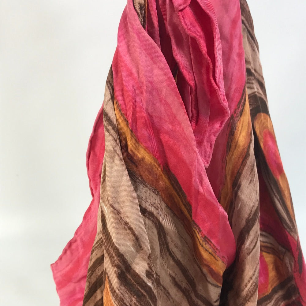 Celine Shoulder Bag Silk / Leather Pink Scarf Bag